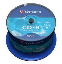  CD-R Verbatim 700 Mb, 52x, Cake Box (50 ), DL (50/200)