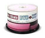 Диск DVD+RW Mirex 4.7 Gb, 4x, Cake Box (50)