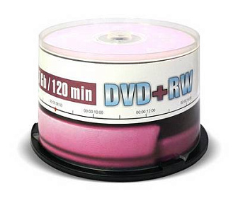  DVD+RW Mirex 4.7 Gb, 4x, Cake Box (50)