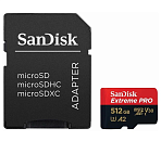Карта памяти microSD SanDisk Extreme Pro 512GB + SD адаптер