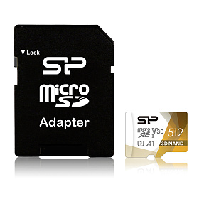   Silicon Power Superior Pro A1 microSDXC 512GB + SD adapter