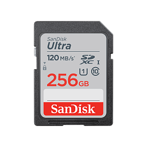   SanDisk SDXC 256GB Ultra 120MB/s