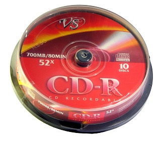  CD-R VS 700 Mb, 52x, Cake Box (10), (10/200)