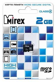   microSD 2GB Mirex microSDHC Class 4