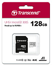 Карта памяти Transcend microSDXC 300S Class 10 UHS-I U3 A1 V30 128GB + SD adapter (TS128GUSD300S-A)