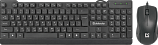 Клавиатура и мышь Defender York C-777 RU Black USB