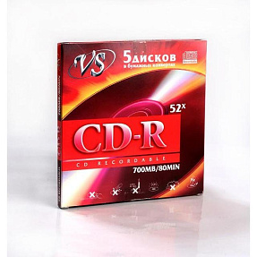  CD-R VS 700 Mb, 52x, .  (5), (5/250)