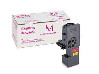 TK-5230M - Magenta  P5021cdn/cdw, P5026cdn/cdw, M5521cdn/cdw, M5526cdn/cdw (1T02R9BNL0)