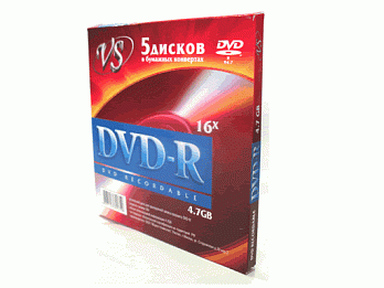  DVD-R VS 4.7 Gb, 16x, . (5), (5/250)