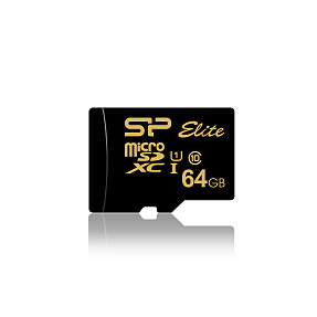   Silicon Power Elite Gold microSD 64GB + SD Adapter