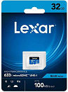   microSD Lexar High-Performance 633x 32GB, UHS-I U1 V10 A1 C10, 100/20 Mb/s