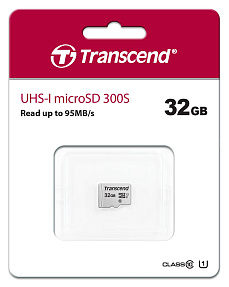   Transcend microSDHC 300S Class 10 UHS-I U1 32GB (TS32GUSD300S)