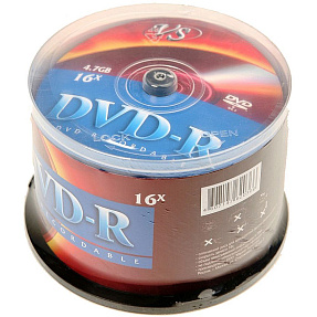  DVD-R VS 4.7 Gb, 16x, Cake Box (50), (50/250)