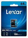   SD Lexar Professional 800x PRO 64GB, UHS-I U3 V30 C10, 150/45 Mb/s