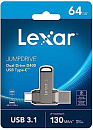  Lexar 2-in-1 64GB, USB 3.1/Type-C, 