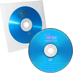 Диск CD-R Mirex 700 Mb, 48х, Standart, Бумажный конверт (1), (1/600)