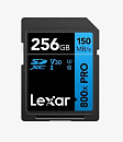   SD Lexar Professional 800x PRO 256GB, UHS-I U3 V30 C10, 150/45 Mb/s