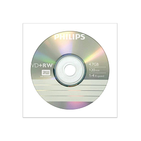  DVD+RW Philips 4.7 Gb, 4x, . 