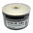 Диск DVD-R CMC 4.7 Gb, 16x, Bulk (50), Full Ink Print (50/600)