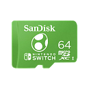   SanDisk microSDXC for Nintendo Switch 64GB, Class 10, UHS-I, A1, C10, V30, U3, 100MB/s