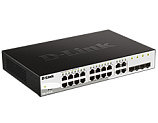 D-Link DGS-1210-20   WebSmart  16  10/100/1000Base-T  4 - 100/1000Base-T/SFP