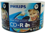  CD-R Philips 700 Mb, 52x, Bulk (50), (50/600) Printable
