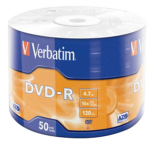  DVD-R Verbatim 4.7 Gb, 16x, Shrink (50), DataLife (50/600)